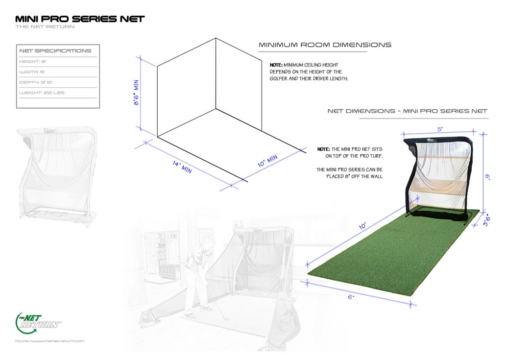 Mini Pro Series - 5'w x 6' h