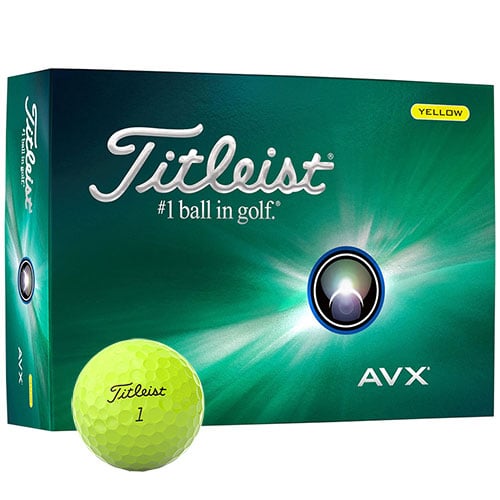 Titleist 2024 AVX Personalized Yellow Golf Ball