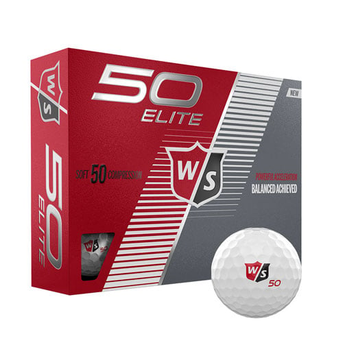 Wilson Staff Fifty Elite Personalized White Golf Balls