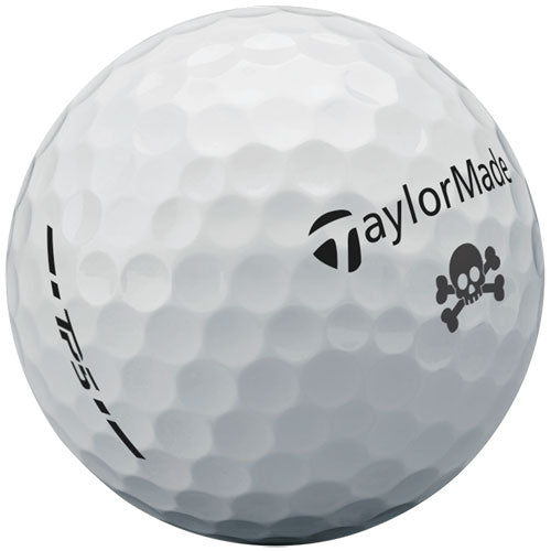 TaylorMade 2024 TP5 My Symbol Skull Print Golf Ball