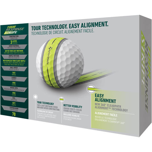 TaylorMade Tour Response Stripe Golf Balls