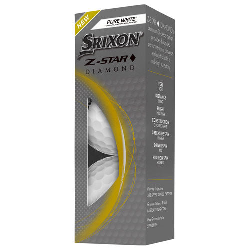 Srixon Z-Star Diamond 2 Personalized White Golf Balls