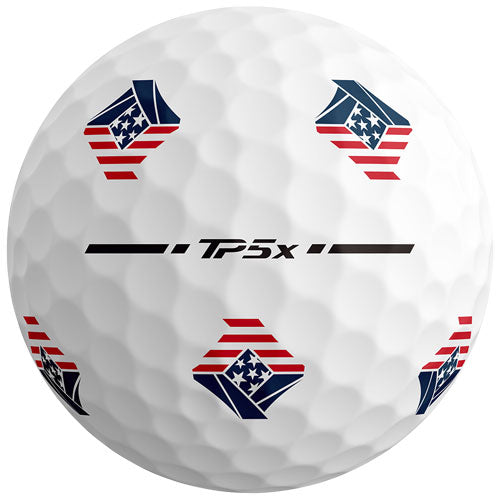 TaylorMade 2024 TP5x Pix 3.0 USA Golf Ball