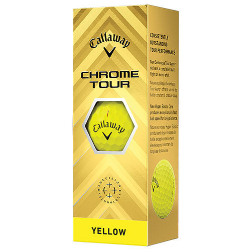 Callaway 2024 Chrome Tour Yellow Golf Ball