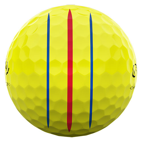 Callaway 2024 Chrome Tour Yellow Triple Track Golf Ball