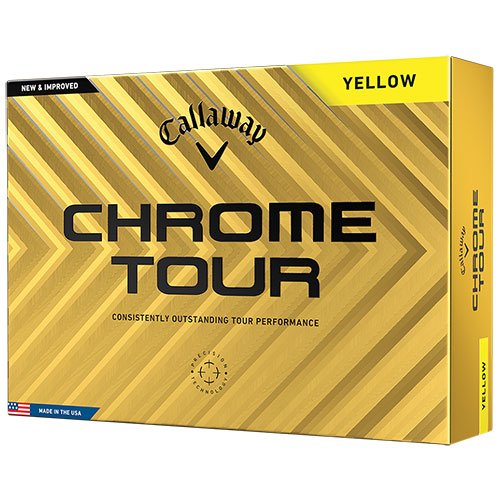 Callaway 2024 Chrome Tour Yellow Golf Ball